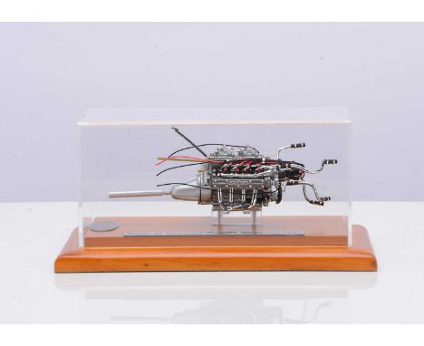 A CMC 1:18 Scale Maserati Tipo 61 1960 Birdcage Engine, M-126, in original box with certificate, swing tag, tool and case, E,