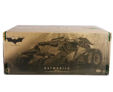 A Hot Toys 1:6 Scale Batman The Dark Knight Trilogy Batmobile Tumbler, MMS596, sealed in original shipping box, assumed E, sh