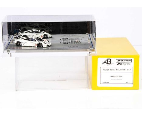 AutoBarn 1:43 Scale Signature Series Franck Muller McLaren F1 GTR Monza 1996, limited edition of 10, signed by Jean-Denis Del