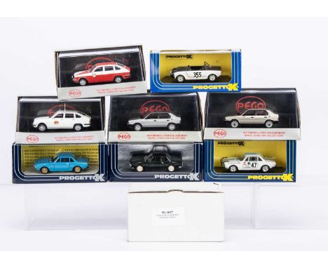 Progetto K & Pego 1:43 Scale Models, PK 2027 Lancia Fulvia Coupe HF Rally Bandama 1975, PK R1044 FeM SP.2 Corsa Dello Spino 1