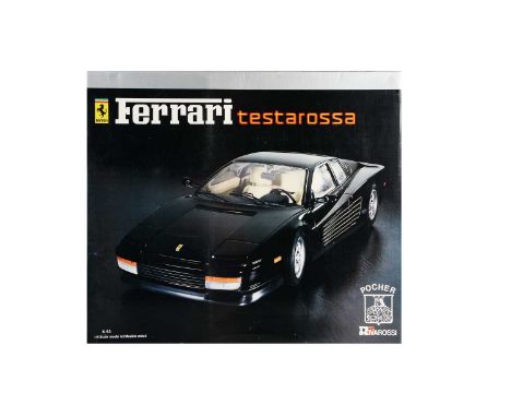 A Pocher Rivarossi 1:8 Scale Model Kit - Ferrari Testarossa, Art. K 53, in original box, E, appears unmade with instructions 