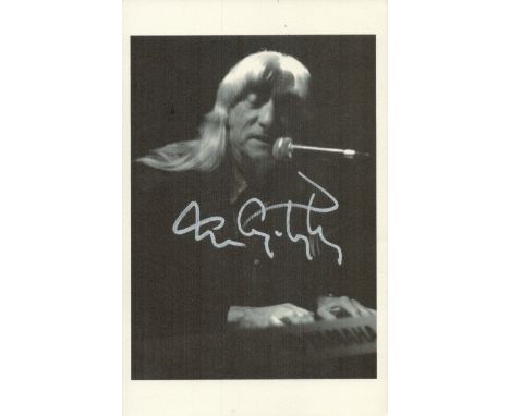 Tom Constanten signed Black & White Picture Card. Is an American keyboardist, best known for playing with Grateful Dead from 