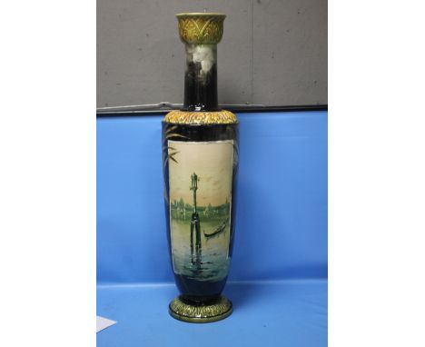 A VERY LARGE BRETBY VASE, HEIGHT APPROX. 95 CMCondition Report: The vase has general craze to the glaze, general light marks 