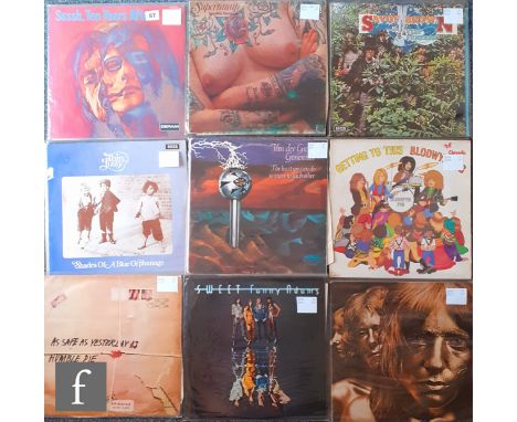 A collection of nine rock and prog rock LPs, to include Ten Years After, 'Ssssh', SML 1052, stereo, Supertramp, 'Indelibly St
