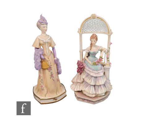 Two boxed limited edition Royal Worcester lady figurines from the Victorian Series modelled by Ronald Van Ruyckevelt, compris