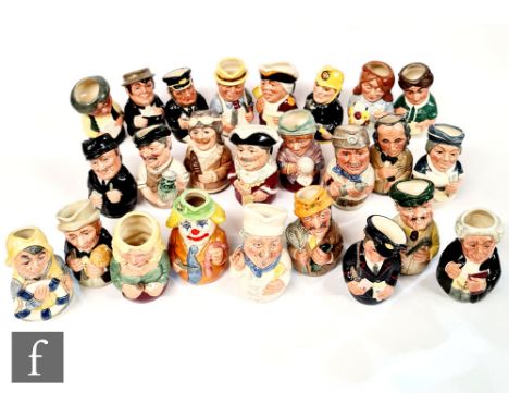 Twenty five assorted Royal Doulton 'The Doultonville Collection' character jugs comprising Miss Nostrum The Nurse D6700, Mada