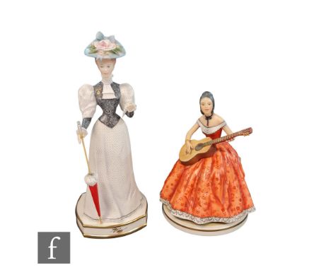 Two boxed limited edition Royal Worcester lady figurines from the Victorian Series modelled by Ronald Van Ruyckevelt, compris