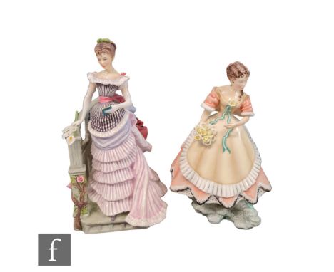 Two boxed limited edition Royal Worcester lady figurines from the Victorian Series modelled by Ronald Van Ruyckevelt, compris