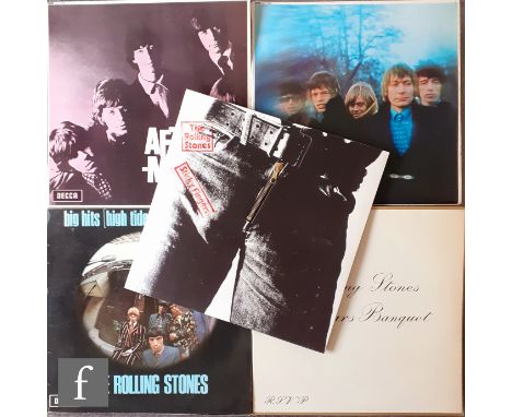 A collection of five Rolling Stones LPs, to include 'Sticky Fingers', COC 59100, zip sleeve with insert, 'Beggars Banquet', L