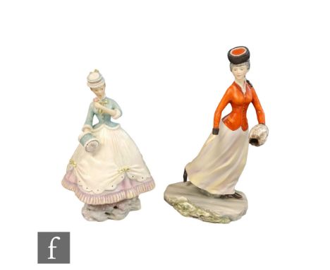 Two boxed limited edition Royal Worcester lady figurines from the Victorian Series modelled by Ronald Van Ruyckevelt, compris