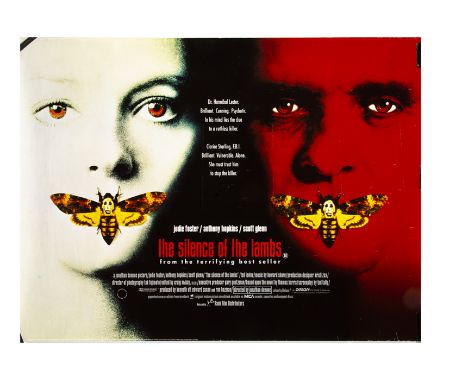 Silence Of The Lambs (1991) UK Quad poster, Silence Of The Lambs (1991) UK Quad cinema poster, for the classic crime thriller