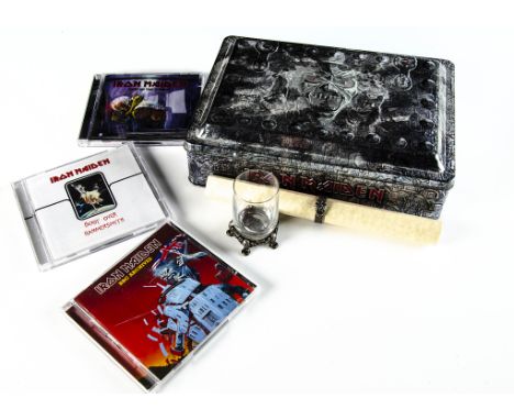 Iron Maiden Box Set, Eddie's Archive - Limited Edition in Embossed Metal Casket with Blue Lining containing three Double CDs 