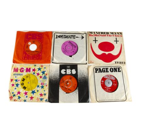 Psych 7" Singles, approximately forty 7" singles of mainly Psychedelic Rock and Pop with artists including The Velvet Opera, 