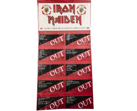 Iron Maiden Shop Display, The First Ten Years - Shop display produced to promote the release of the special edition CD single