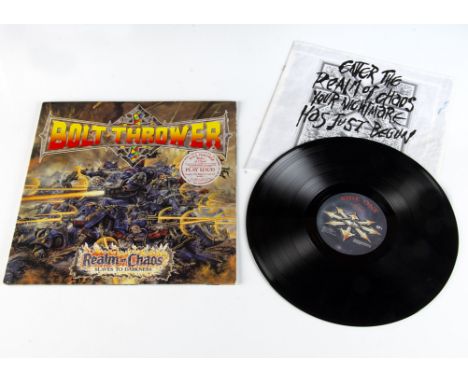 Bolt Thrower LP, Realm of Chaos LP - Original UK release 1989 on Earache (MOSH 13) - Stickered Gatefold Sleeve with Booklet -
