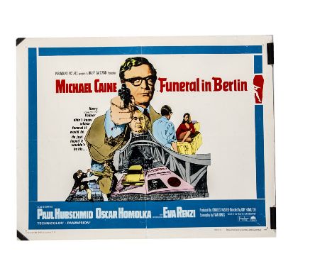 Michael Caine US ½-sheet Posters, Two Michael Caine Us ½-sheet posters, Funeral in Berlin (1967) and The Billion Dollar Brain