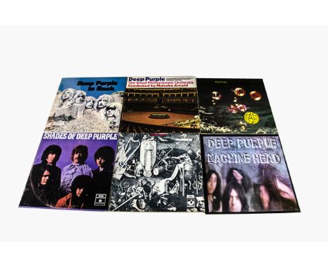 Deep Purple LPs, sixteen albums of UK and Overseas releases including many UK Originals and with titles comprising Shades of 