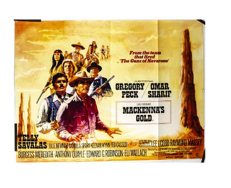 UK Quad Posters / Westerns, eight UK quads, mainly Westerns comprising MacKenna's Gold, Junior Bonner, Bite The Bullet, Elect