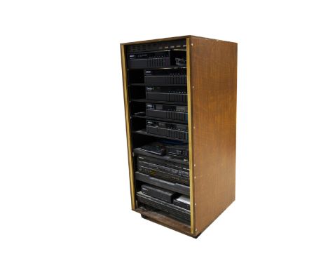 Meridian System, Meridian separates comprising model 565 Digital Surround, 562V Multimedia Controller, 504 Stereo FM Tuner, 5