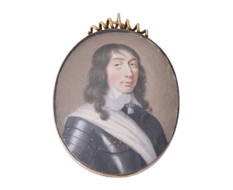 
	
		Attributed to George Perfect Harding (British c.1780-1853)
		A gentleman, wearing ceremonial armour, white sash and lawn