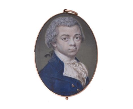 
	
		English School (18th century)
		A gentleman, possibly a merchant or businessman of Caribbean origin, wearing blue coat w
