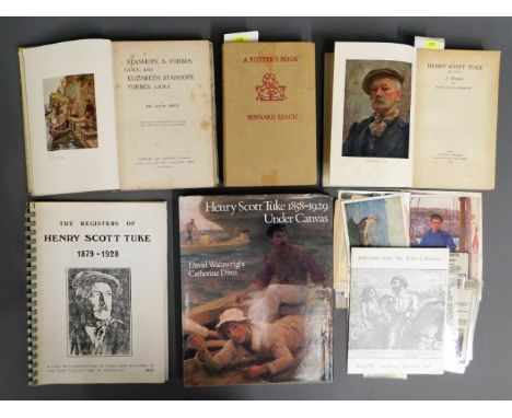 Books: Mr &amp; Mrs. Stanhope Forbes by Lionel Birch, Bernard Leach pottery &amp; Henry Scott Tuke by Maria Sainsbury Tuke pl