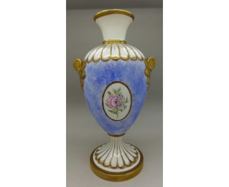 An ovoid vase, R A James of Melbourne, height 23.5cm