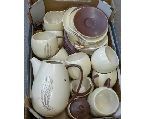 Carlton Ware Australian design tea ware, some a/f