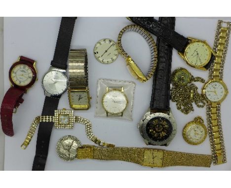 Wristwatches including Chevirex, Citron, etc., and a Zenith movement