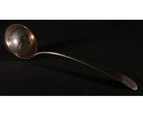 George III silver soup ladle by Matthew Craw, Edinburgh 1805