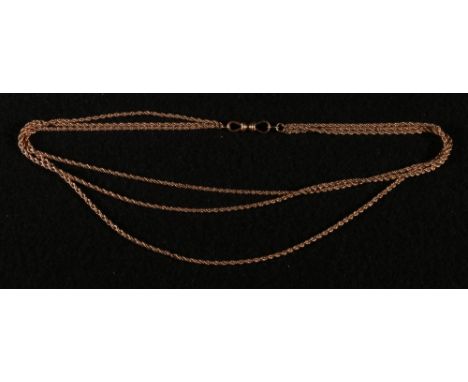 Gold guard chain of Prince of Wales pattern, 9ct CONDITION REPORT: 20 grams
