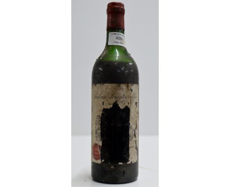 A VINTAGE BOTTLE OF CHATEAU PICHON LONGUEVILLE FRENCH WINE