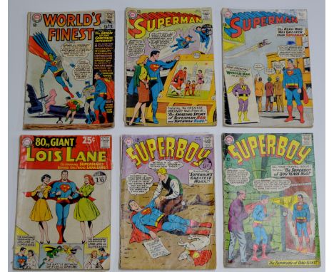 A COLLECTION OF 41 VARIOUS VINTAGE &amp; RARE COMIC BOOKS INCLUDING SUPERMAN, BATMAN, ACTION COMICS, LOIS LANE ETC     