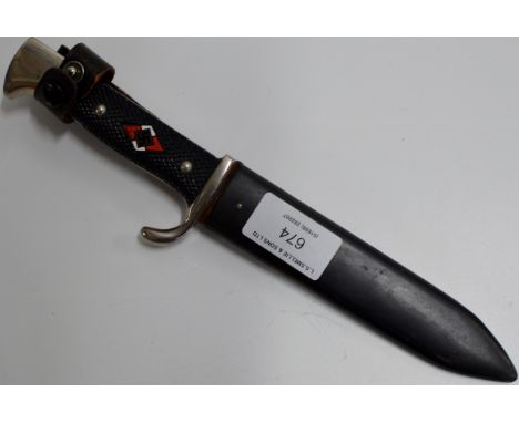 A NAZI HITLER YOUTH STYLE DAGGER &amp; COVER     