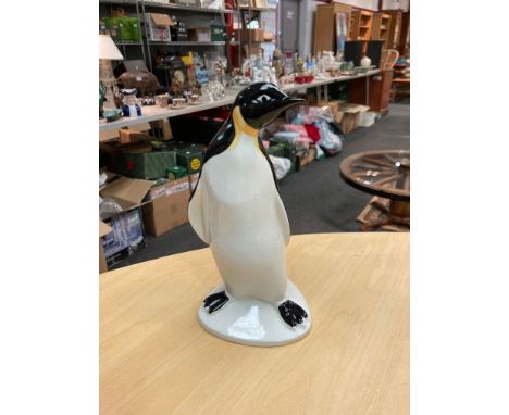 A Poole Pottery penguin figure, 21.5cm tall