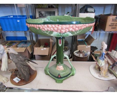A ceramic Art Nouveau centre-piece