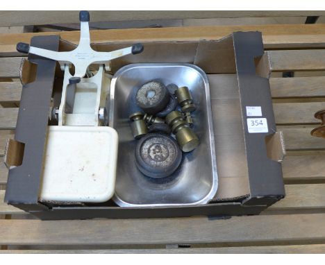 A set of scales and weights