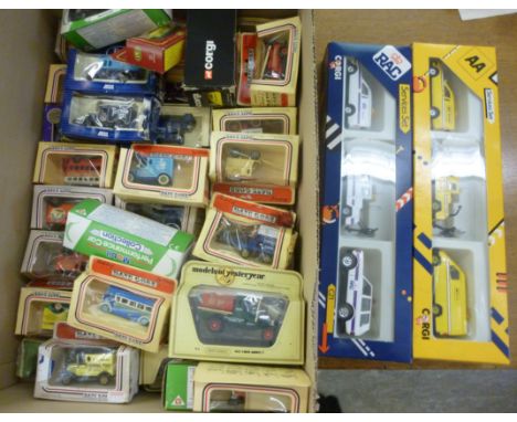 Days Gone, Mobil, Matchbox and Corgi diecast model vehicles: to include a Bugatti Type 35  boxed       CB