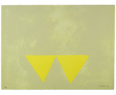 William Scott CBE RA (1913-1989) FIRST TRIANGLES, FROM A POEM FOR ALEXANDER, 1972 screenprint; (no. 19 from an edition of 72)