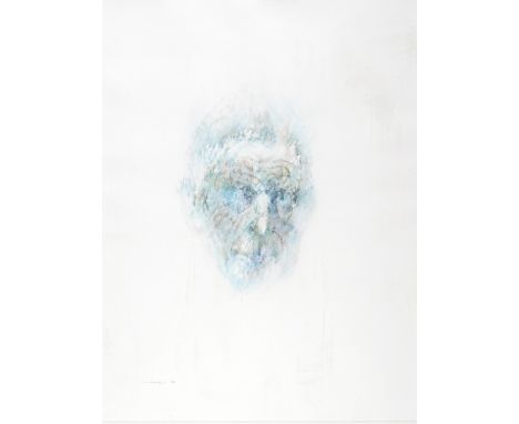 Louis le Brocquy HRHA (1916-2012) IMAGE OF SAMUEL BECKETT, 1994 watercolour  signed and dated in pencil lower left; titled an