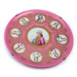 A LARGE 19TH CENTURY SÈVRES PORCELAIN CHARGER