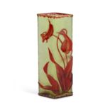 A BACCARAT ACID-ETCHED GLASS VASE, CIRCA 1900