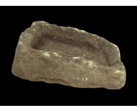Antique stone trough, 21" wide