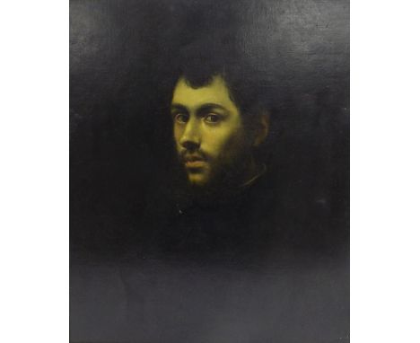 Italian School - bust portrait of a bearded gentleman, unsigned, oil on canvas, 24" x 20", framed