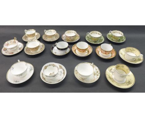 Spode - collection of teacups and saucers, principally 19th century (15)