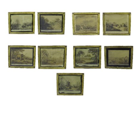 Henri after Samuel Howitt (1756-1822) - oriental field sports from the original design of Captain Thomas Williamson, 'Death o