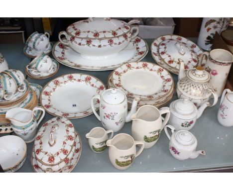 Crown Staffordshire 'Thousand Flowers' part tea service, Wedgwood part dinner service, Royal Worcester 'Daytona' part tea ser