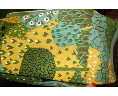 A Thiriet fabric wall hanging 'Vergers et Coteaux' produced by Les Editions Braun Paris, being limited to 200 made, signed in