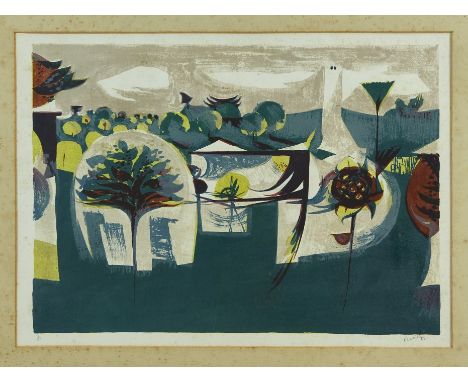 *Alan Reynolds (1926-2014) signed limited edition lithograph - Moth Barn, 9/50, signed in pencil and dated '52, inscribed ver