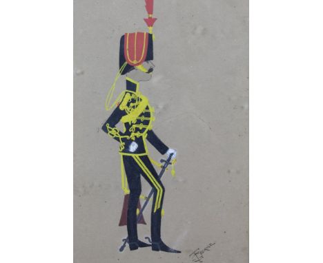 T. George, pair of early 20th century pen, ink and watercolour military cartoons - The 15th Hussars, titled "You know that st